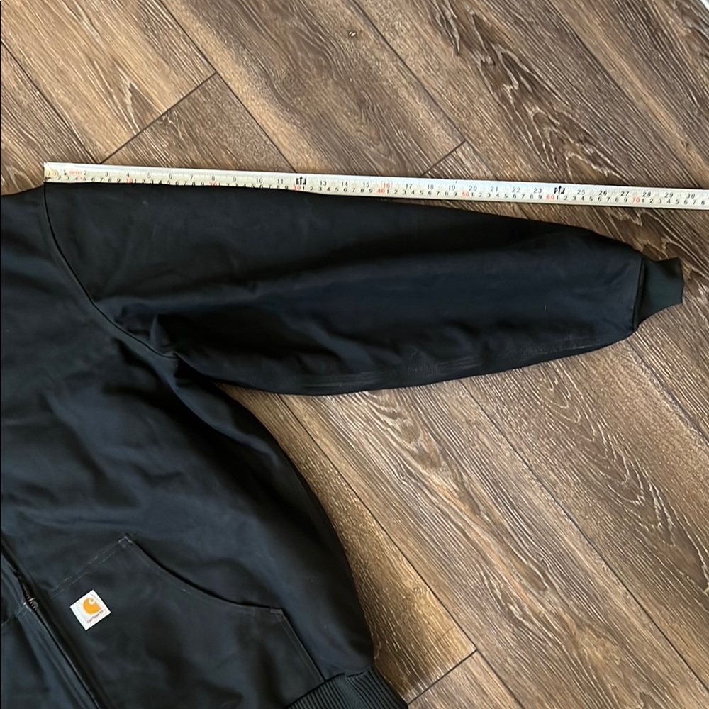 Vintage Carhartt Jacket Mens Size XL Black J140 Distressed Tall Made In USA 90s - Picture 16 of 16